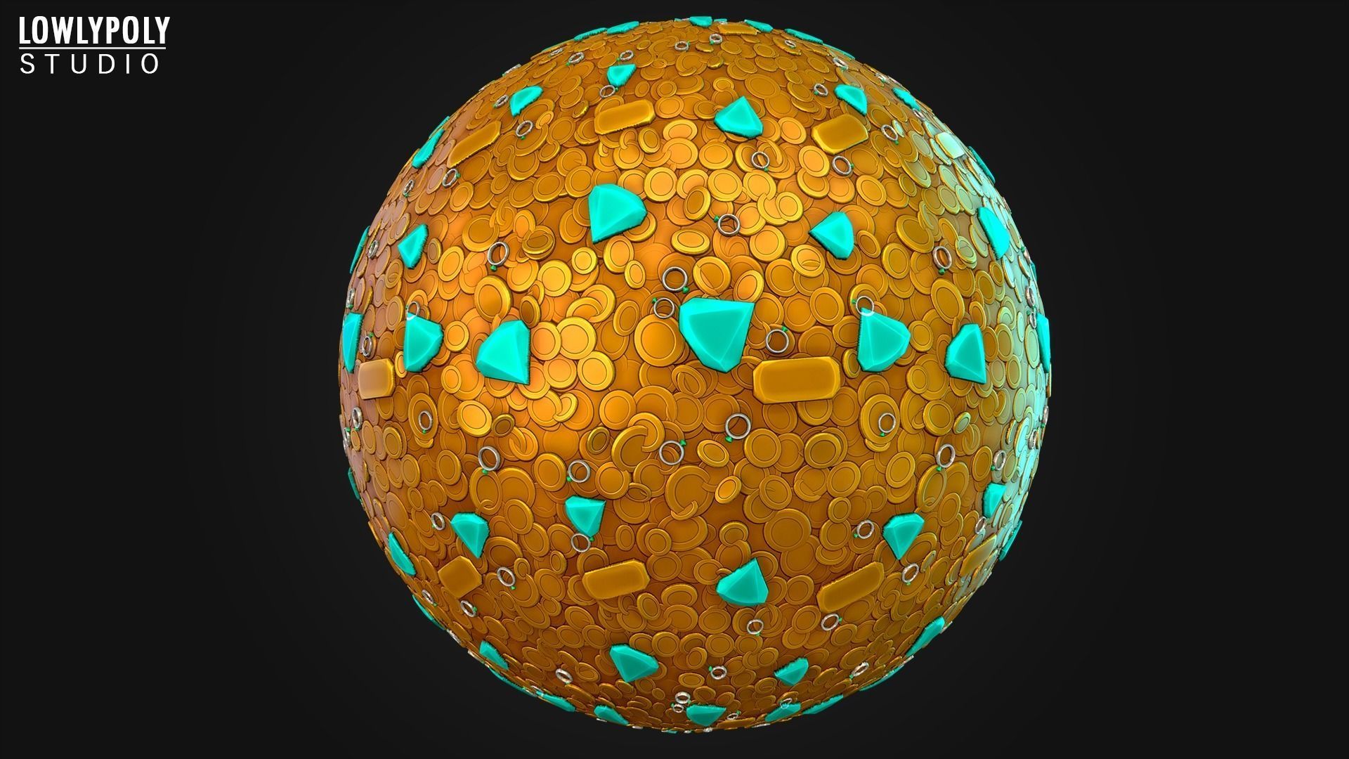 Stylized Coins Vol 150 - Hand Painted Textures Texture_4