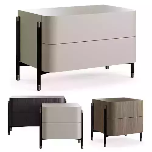 Laskasas Rosie Bedside Table 3D model