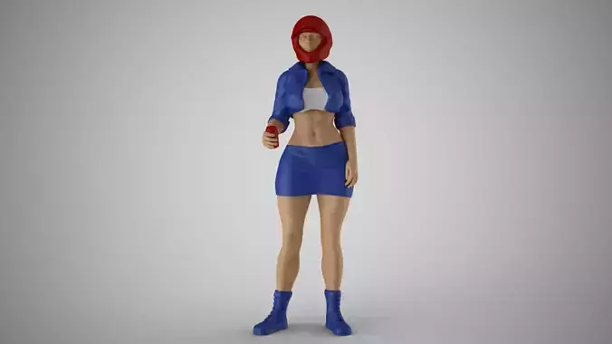 Motivated Girl Before Race