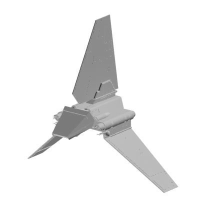 Starfighter concept Low-poly 3D model_6