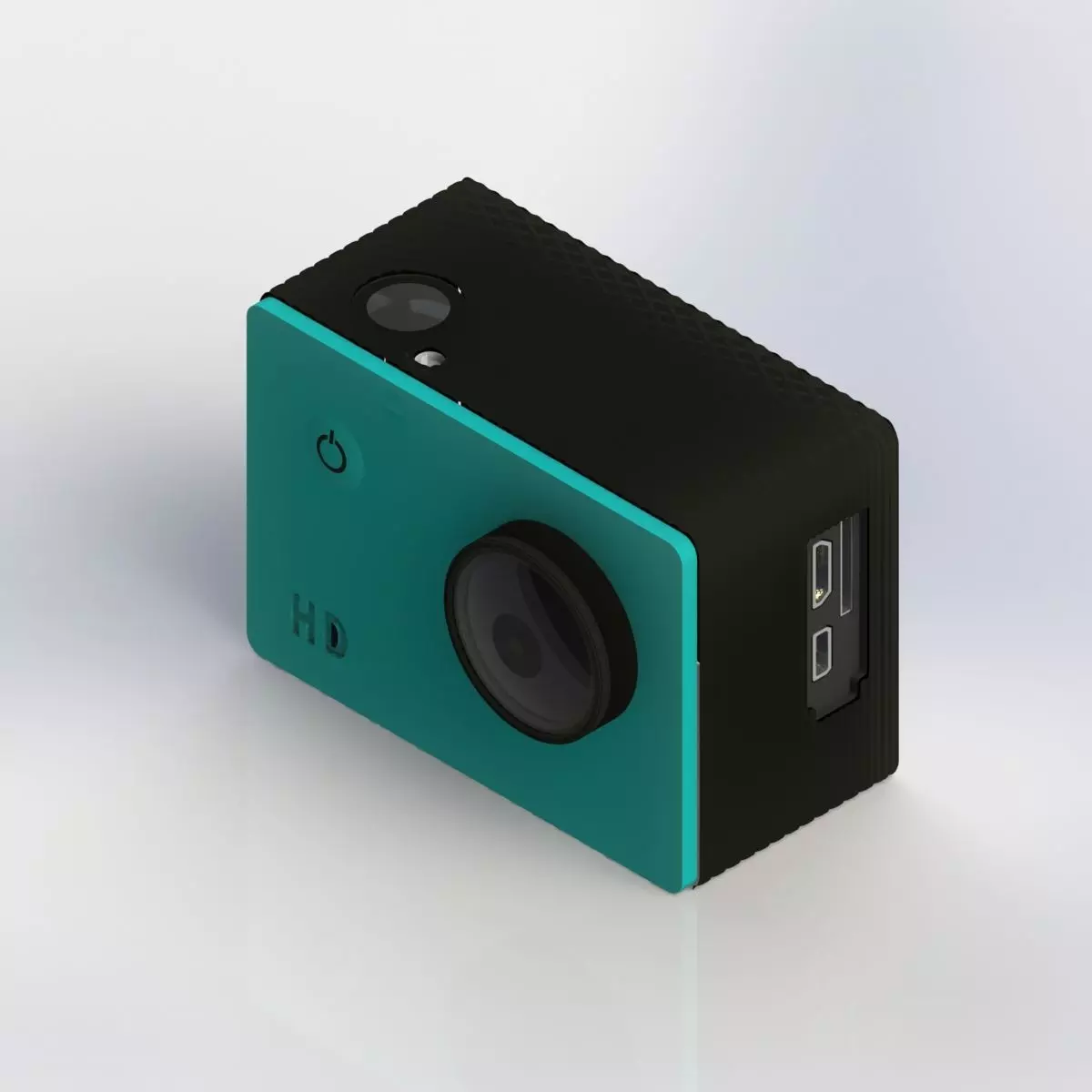 Sport HD camera 3D model_0