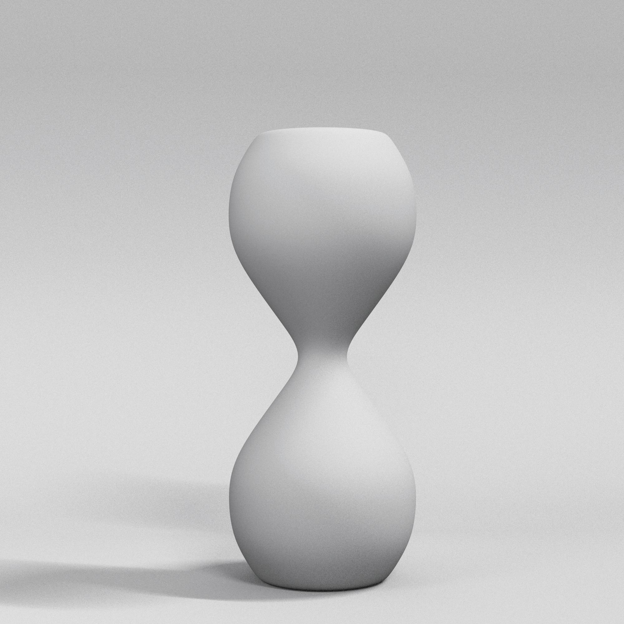 Low poly Hourglass Sand Clock with PBR textures Low-poly 3D model_4