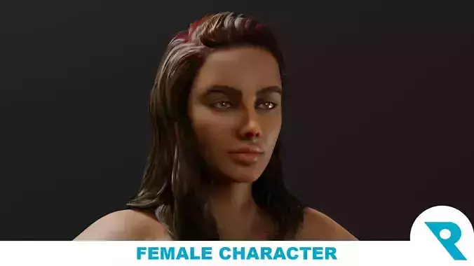 Realistic Female Character - Mariama 3D model
