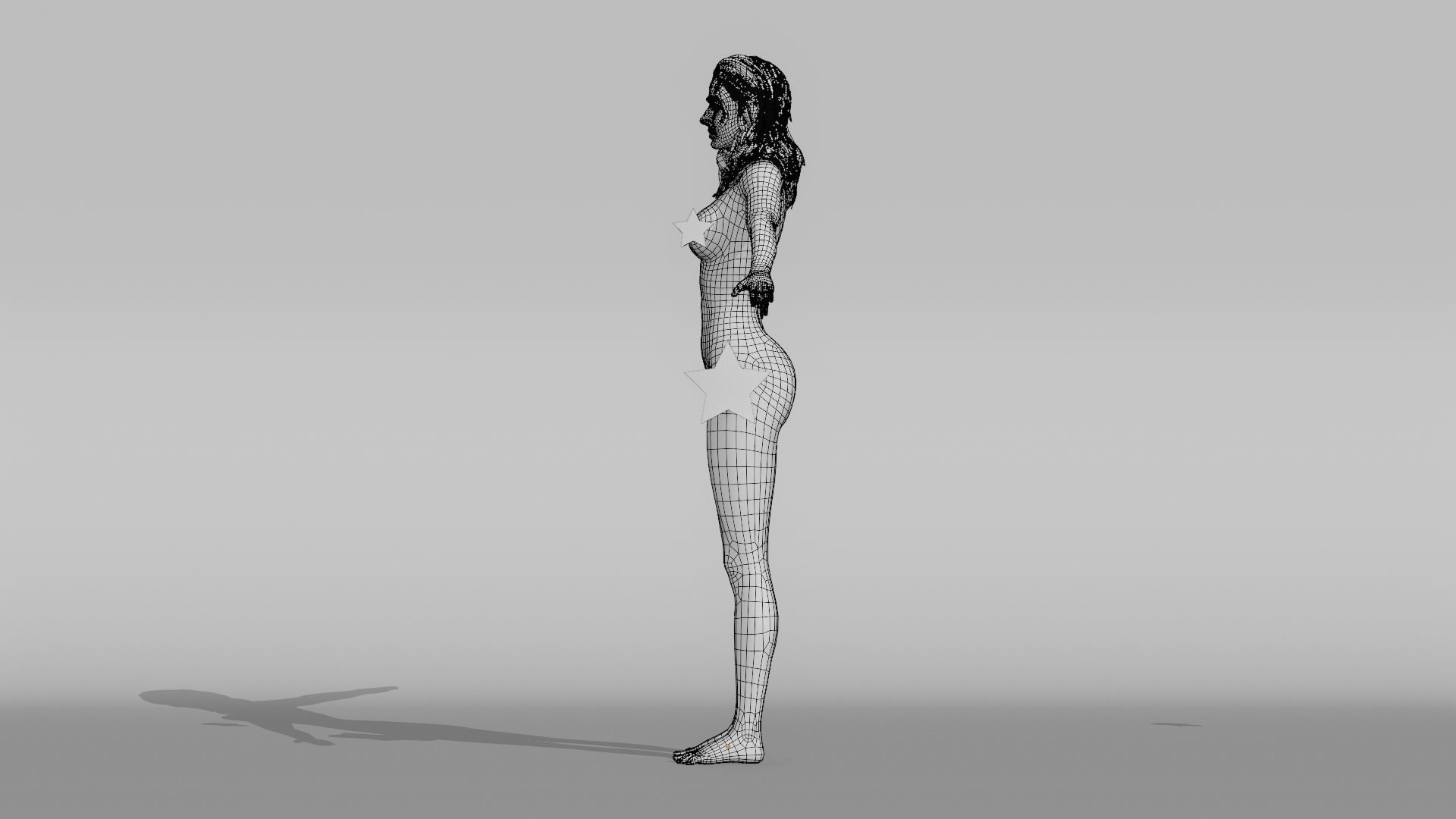 Realistic Female Character - Mariama 3D model_20