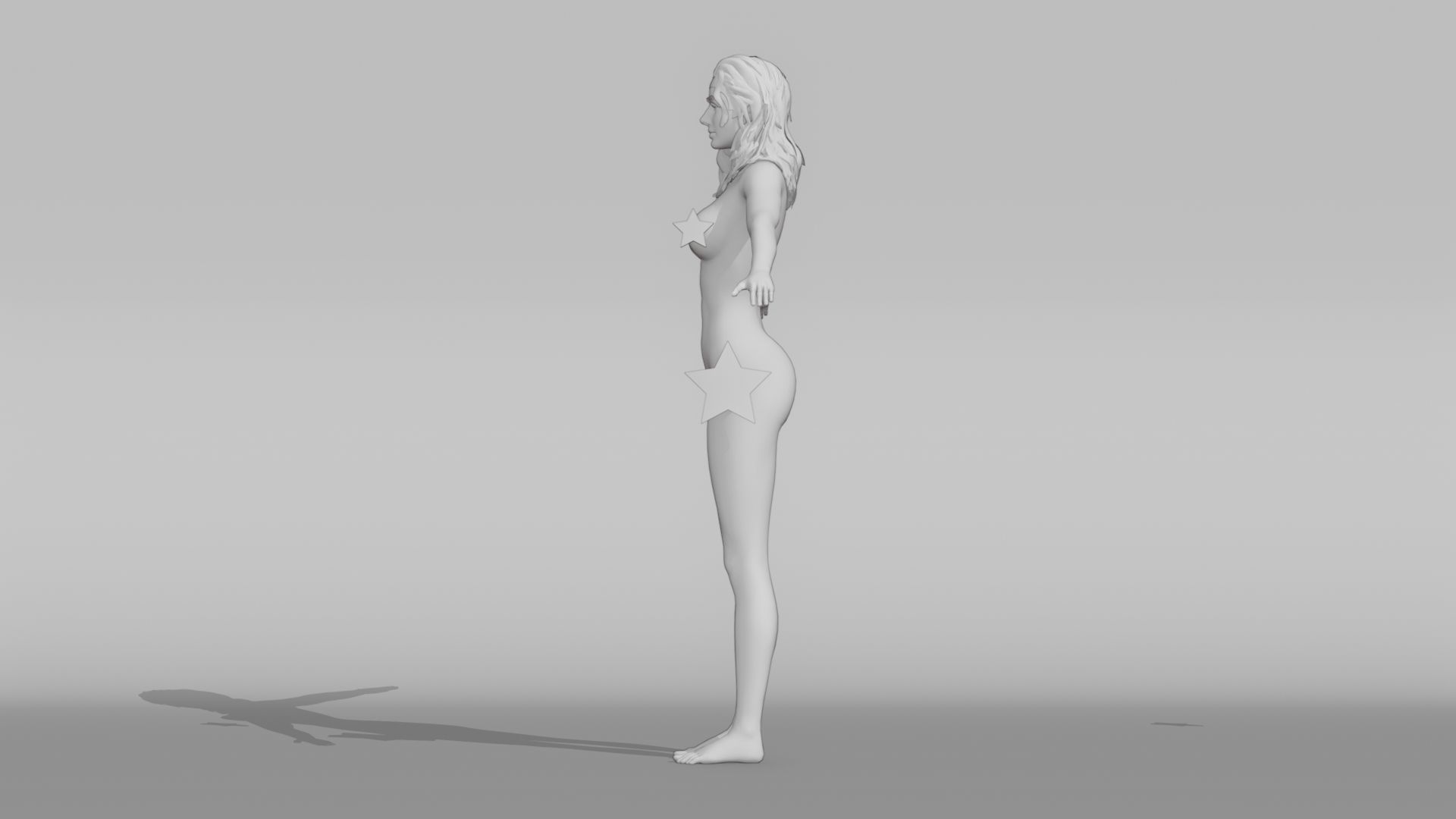 Realistic Female Character - Mariama 3D model_10