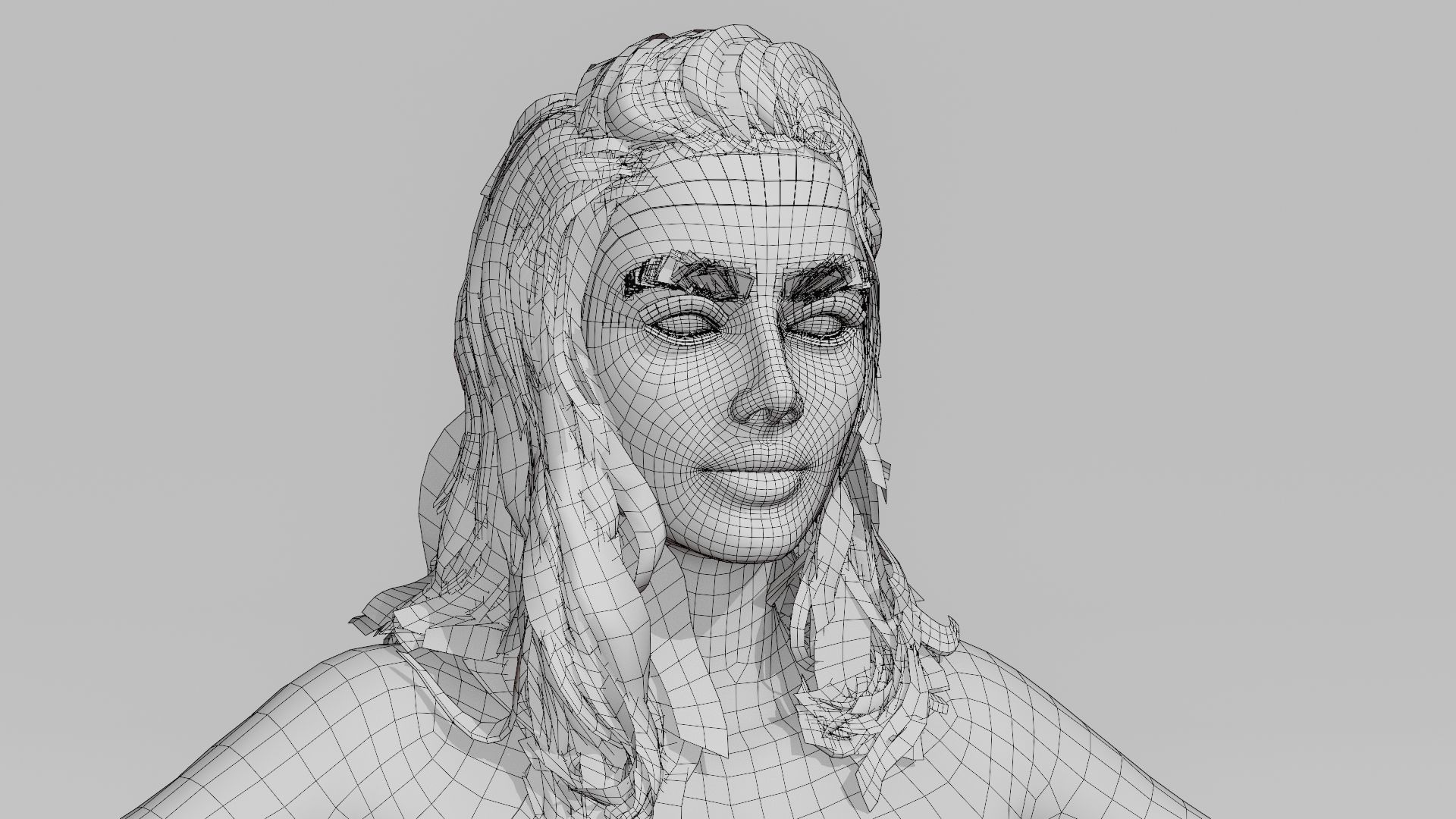 Realistic Female Character - Mariama 3D model_16