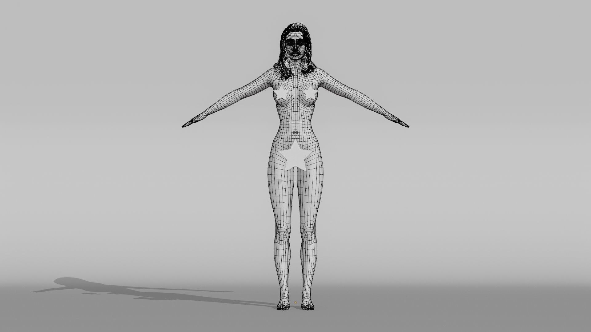 Realistic Female Character - Mariama 3D model_17