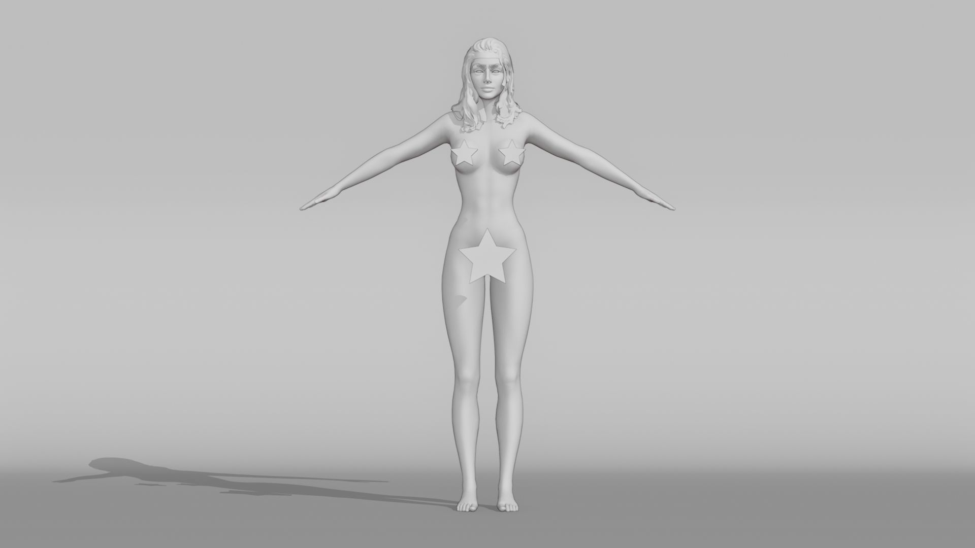 Realistic Female Character - Mariama 3D model_7
