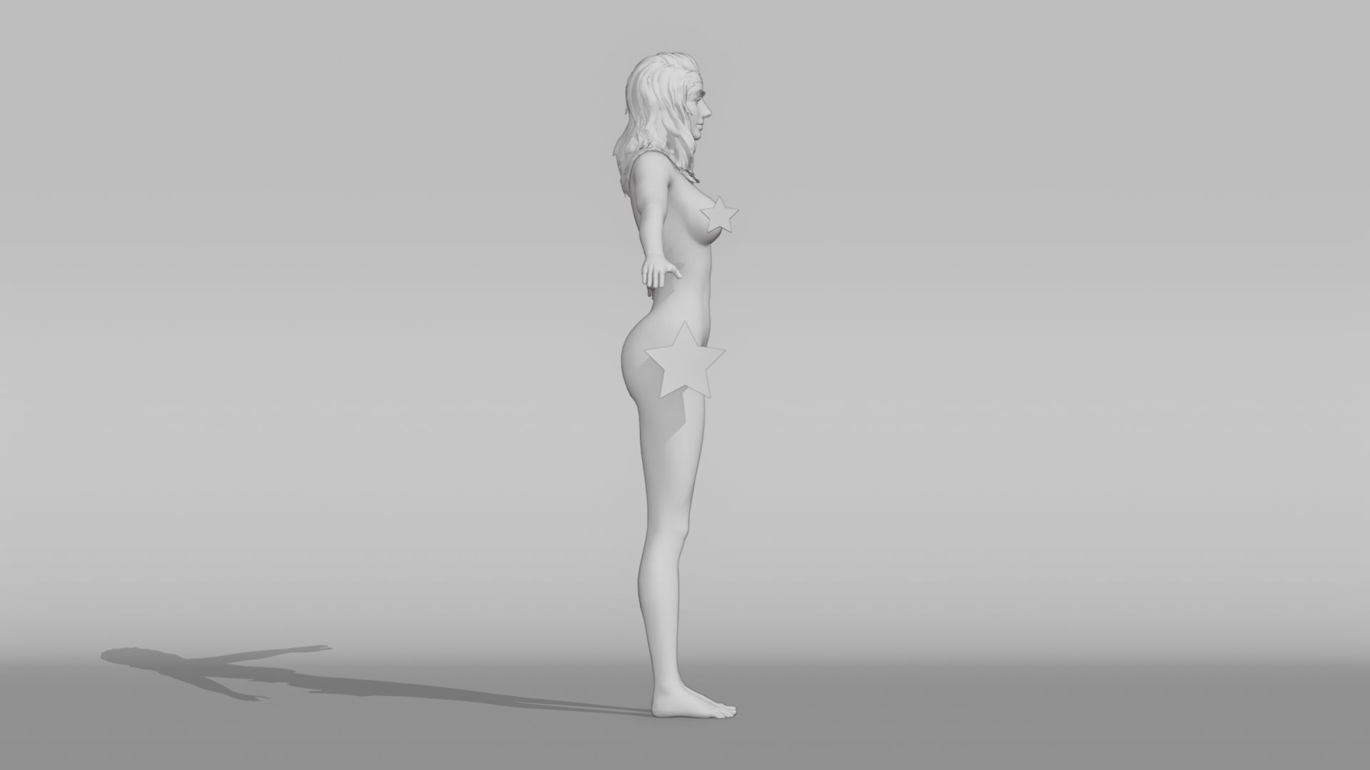 Realistic Female Character - Mariama 3D model_8