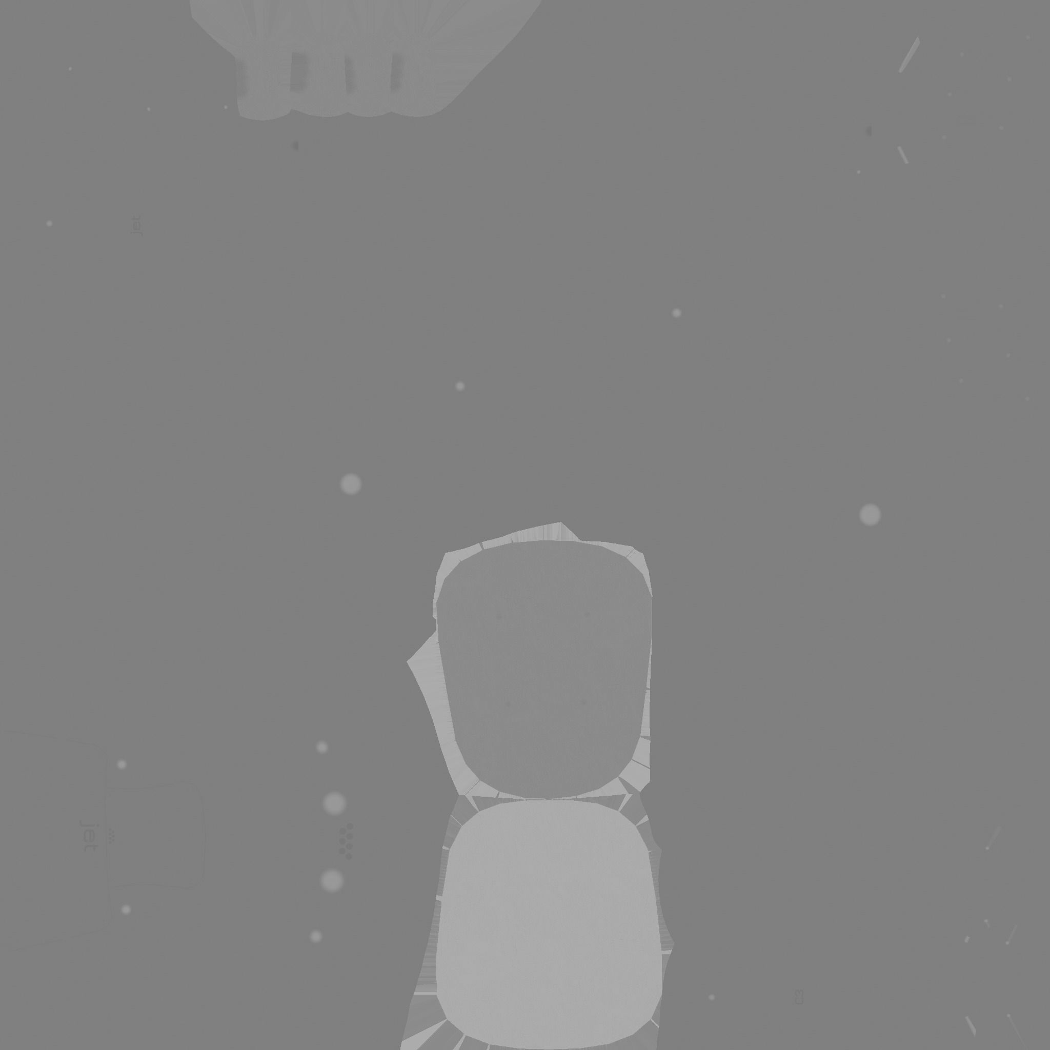 Jetpack C02 Blue - SciFi Character Design Low-poly 3D model_22