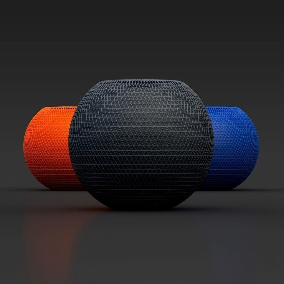 Homepod Mini 3D model_2