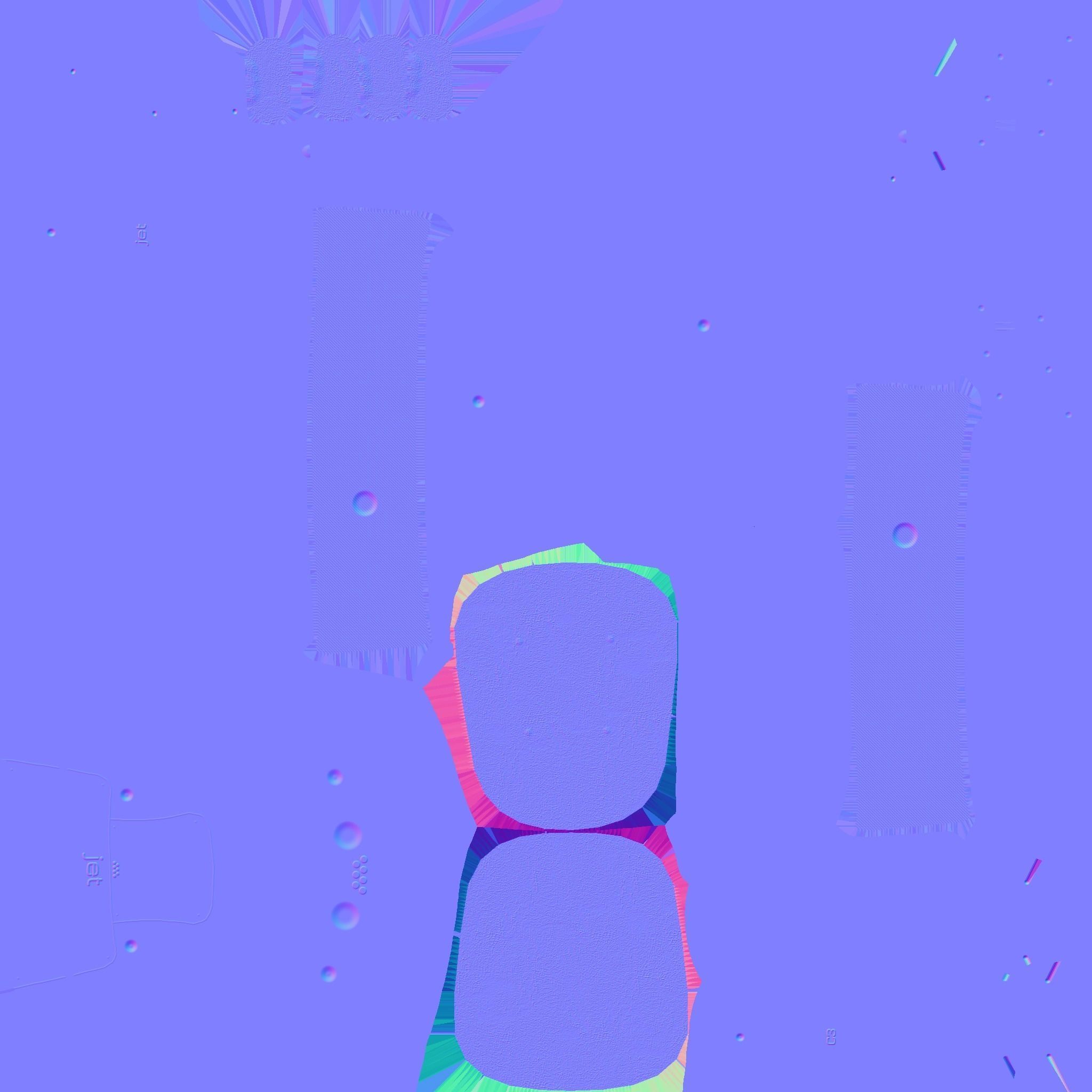 Jetpack C04 Black Bronze - SciFi Character Design Low-poly 3D model_24