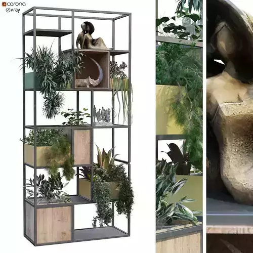 vertical plant and decorativ set 197