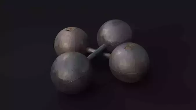 Retro dumbbell  sport gym vintage