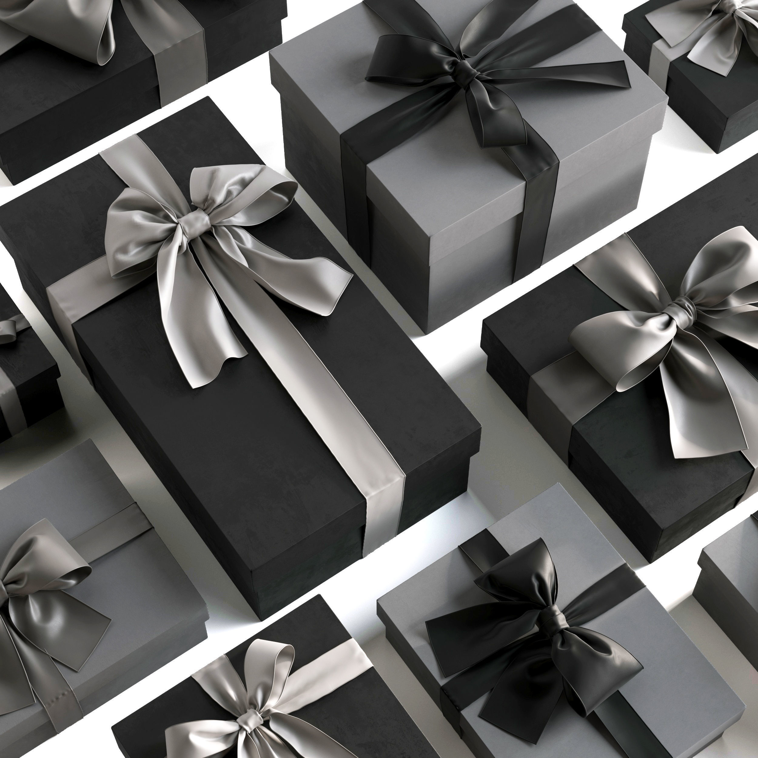 Gift Boxes 3D model_8