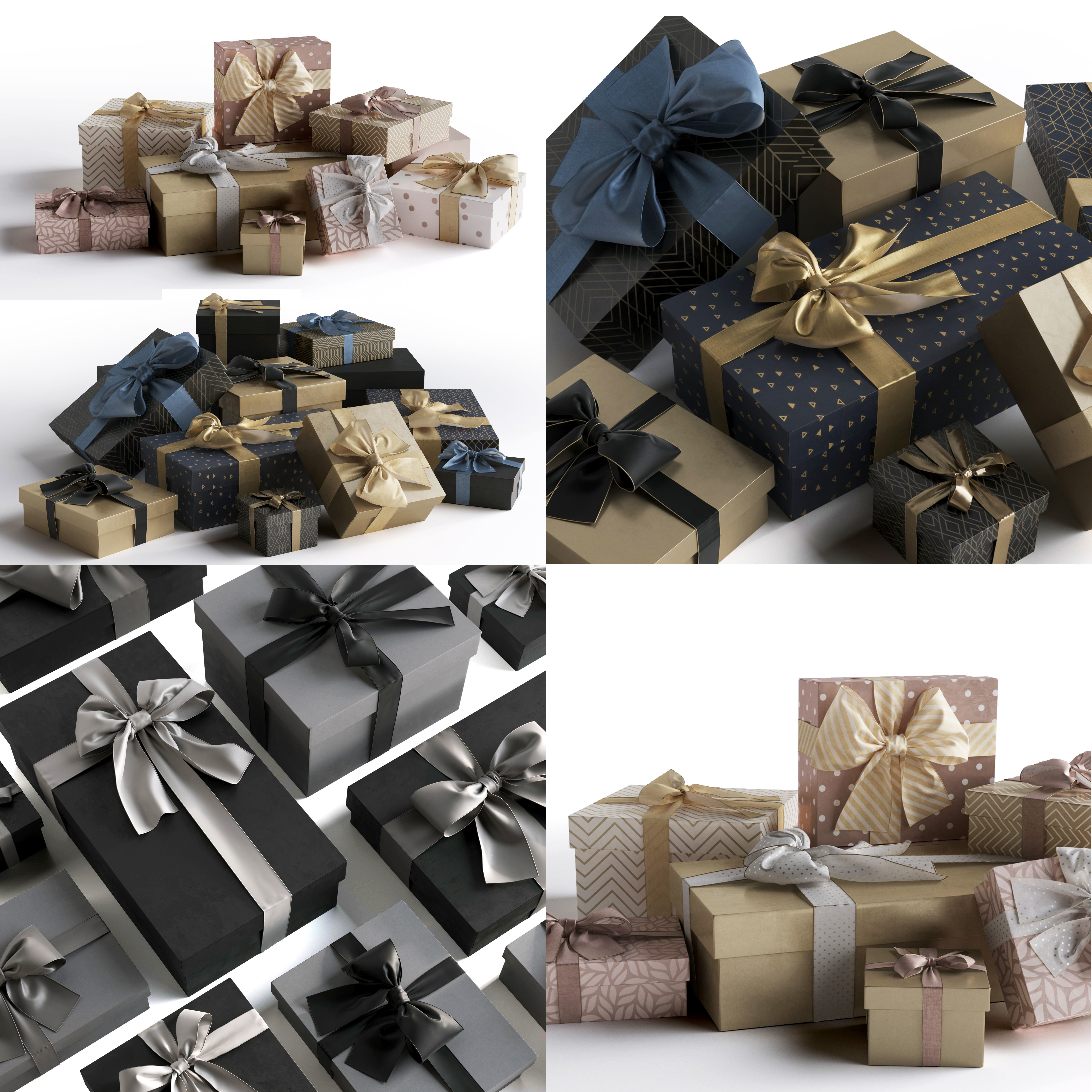 Gift Boxes 3D model_1