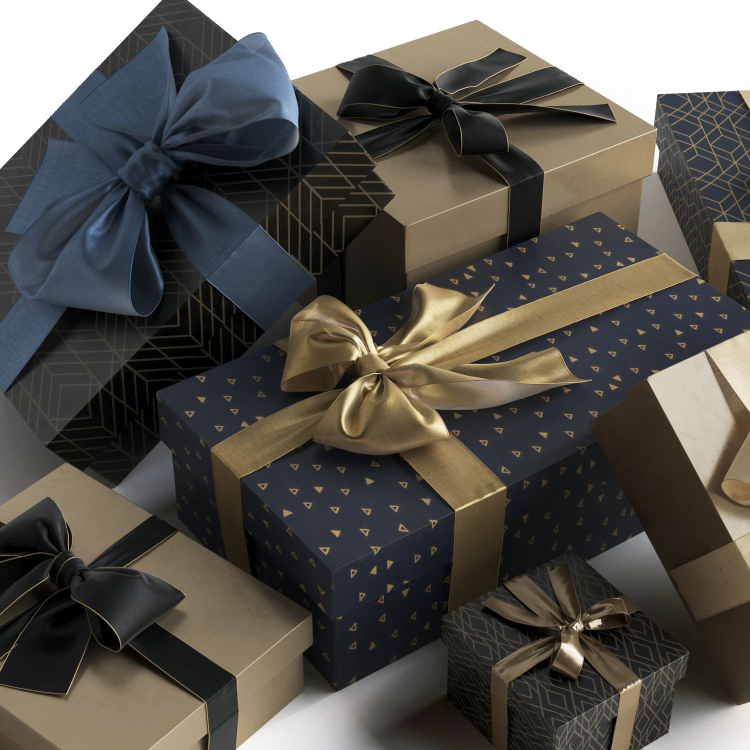 Gift Boxes 3D model_4