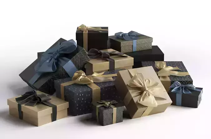 Gift Boxes 3D model