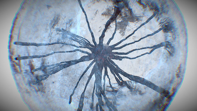 Cell Mutated PBR Low-poly 3D model