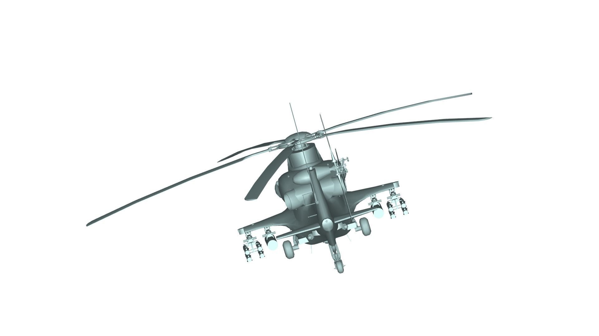 Boeing AH-64 Apache 3D model_2