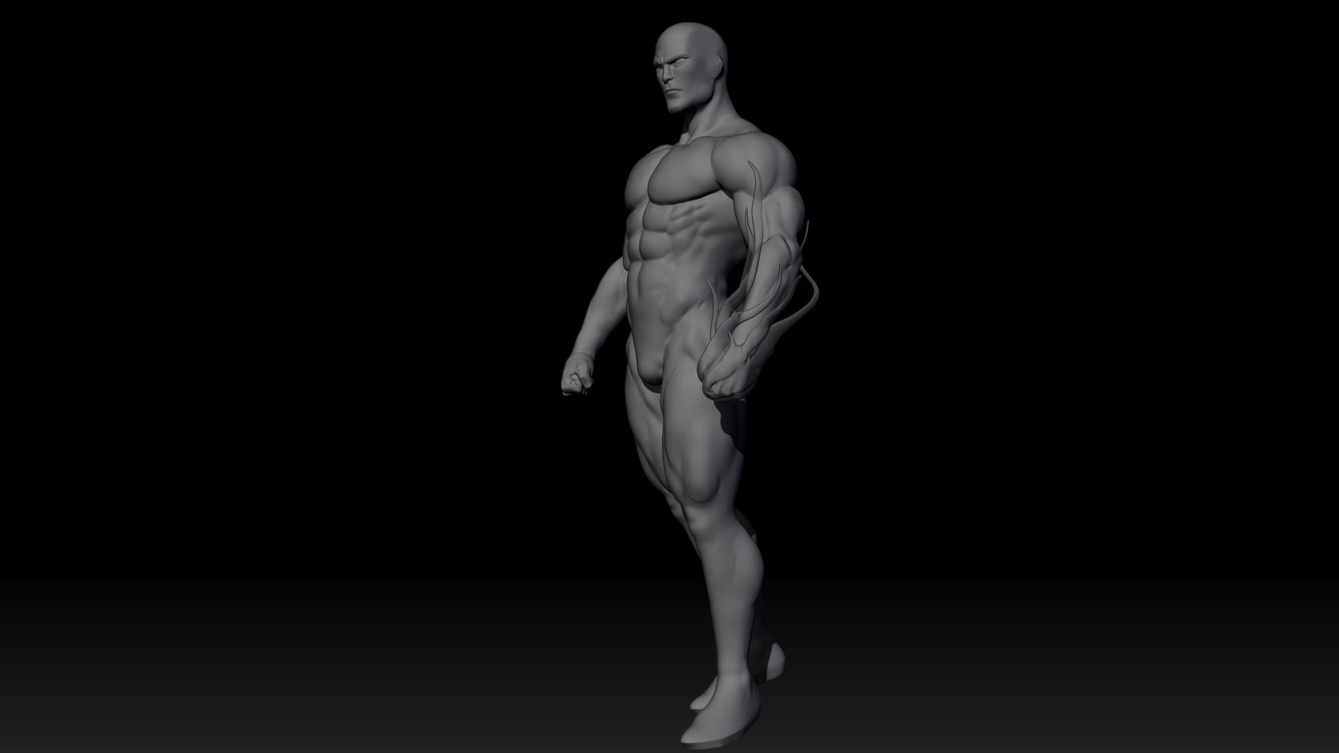Silver surfer 3D print model_23