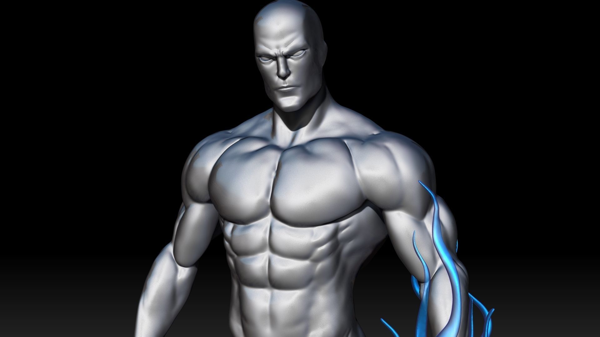Silver surfer 3D print model_18