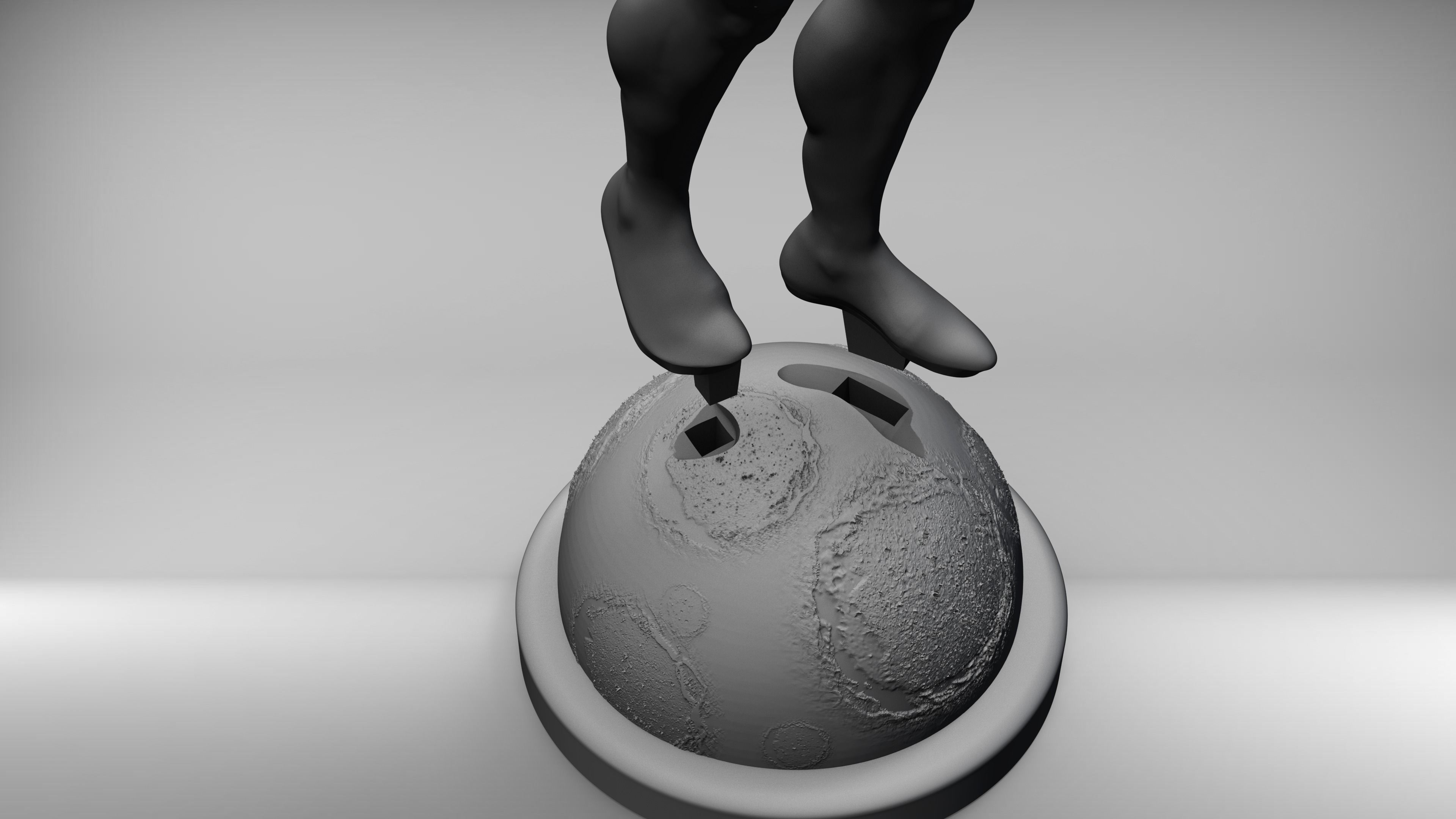 Silver surfer 3D print model_4