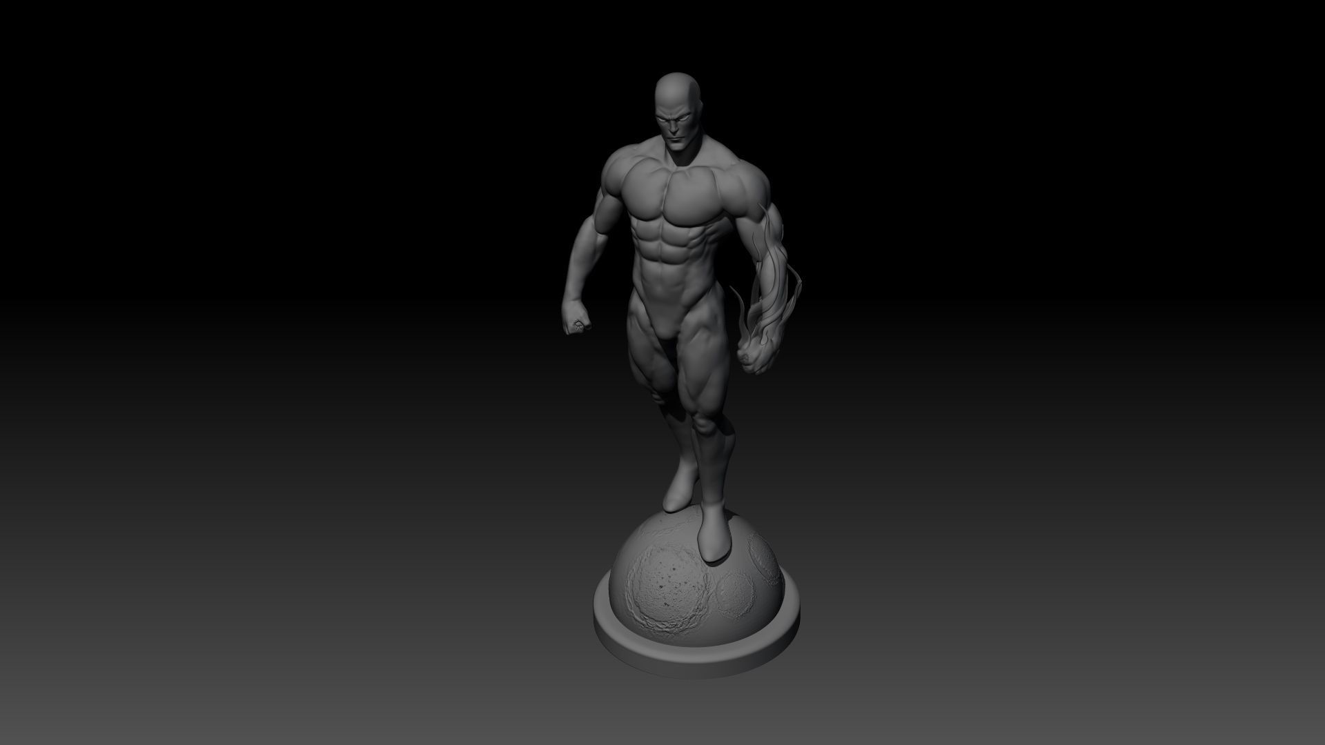 Silver surfer 3D print model_7