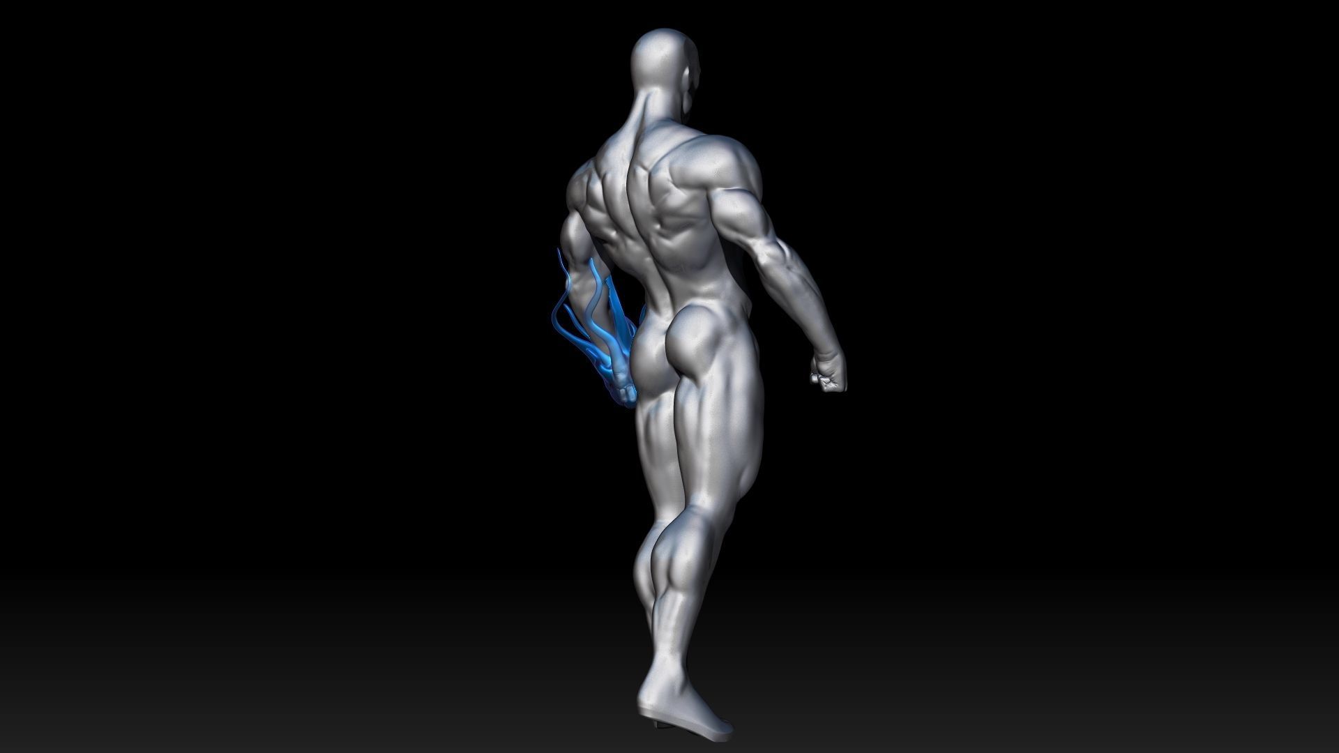 Silver surfer 3D print model_16