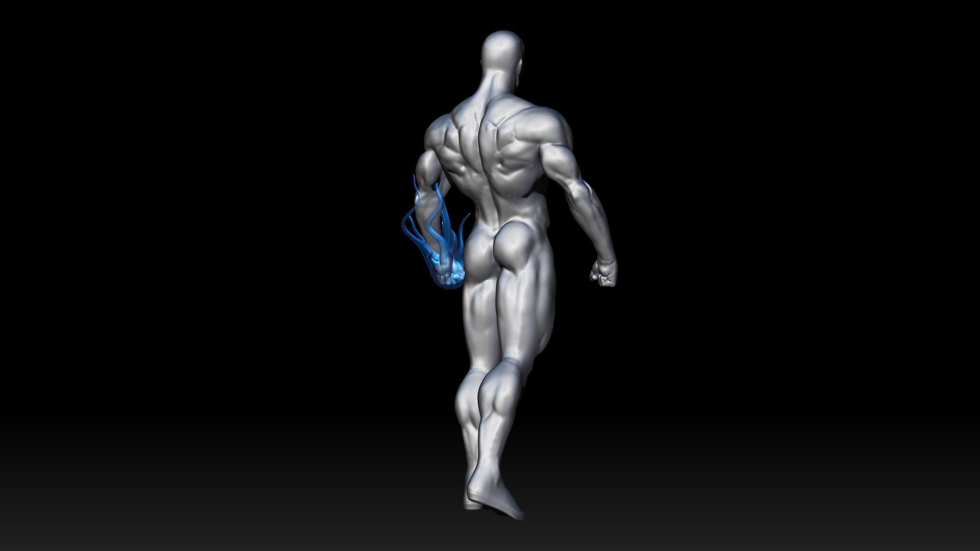 Silver surfer 3D print model_15