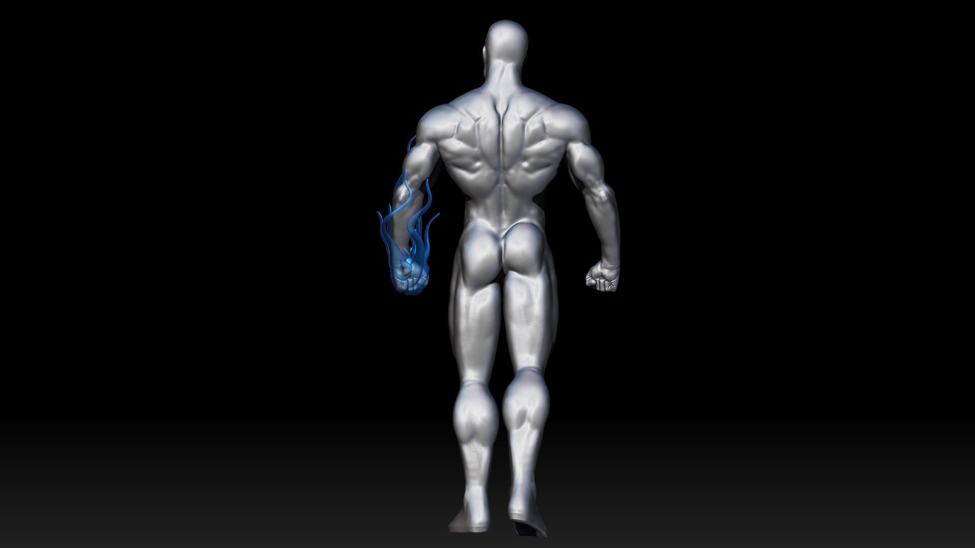 Silver surfer 3D print model_19