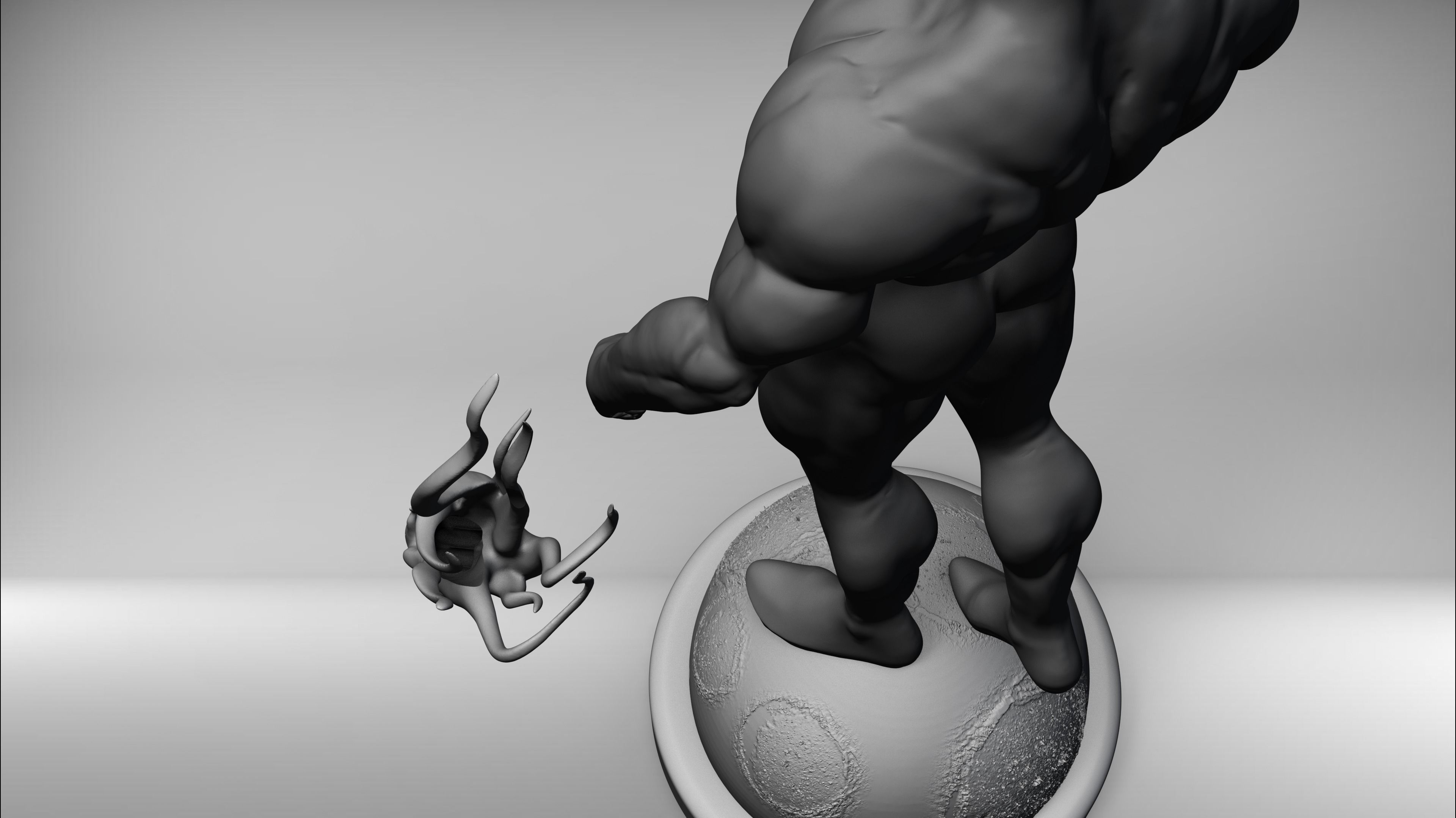 Silver surfer 3D print model_5