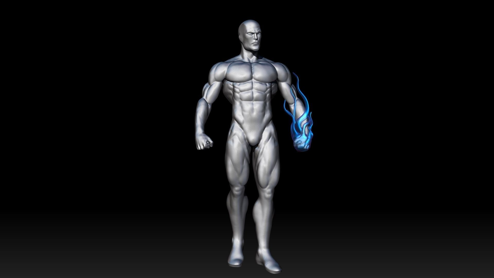 Silver surfer 3D print model_11