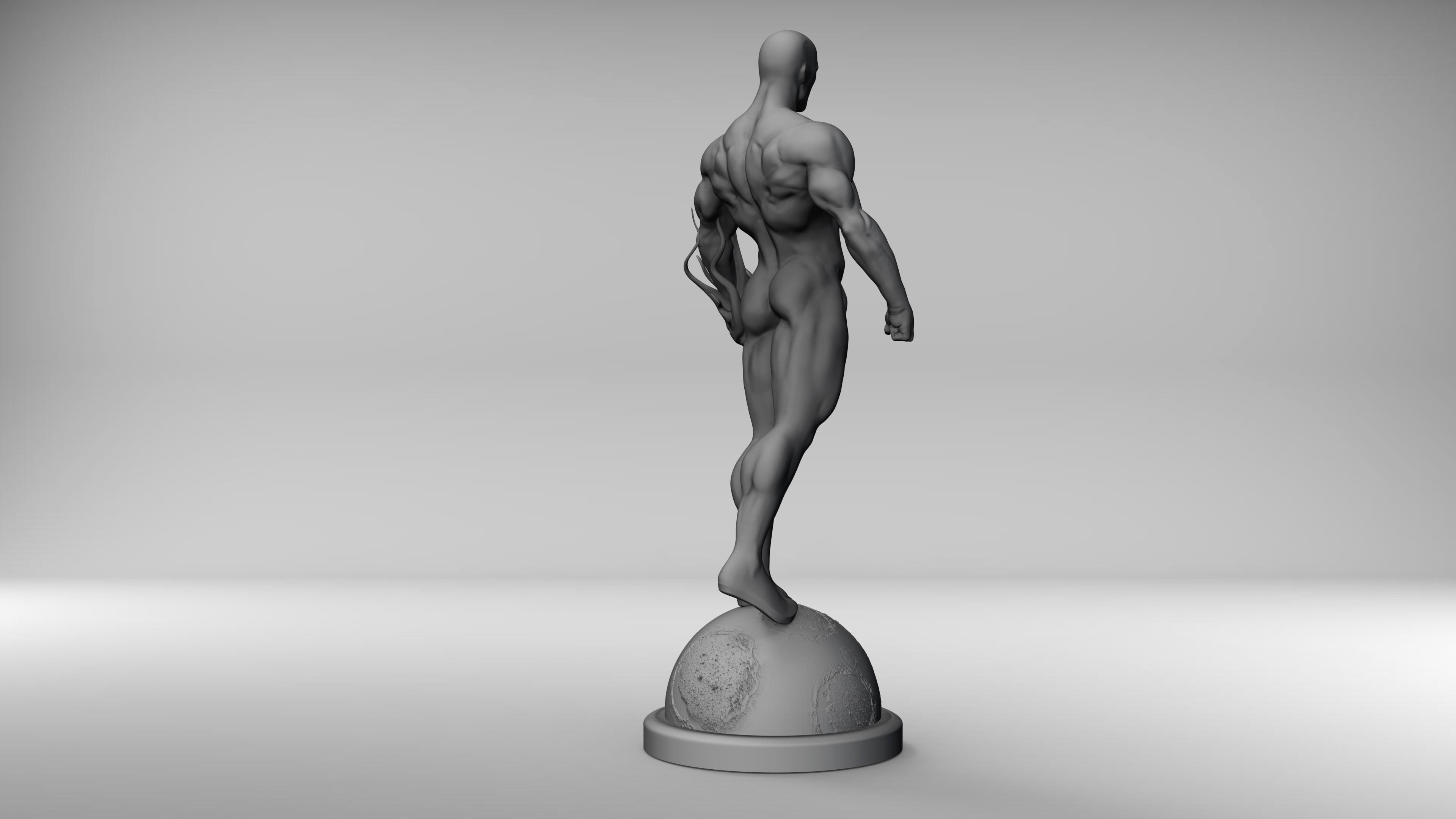 Silver surfer 3D print model_3