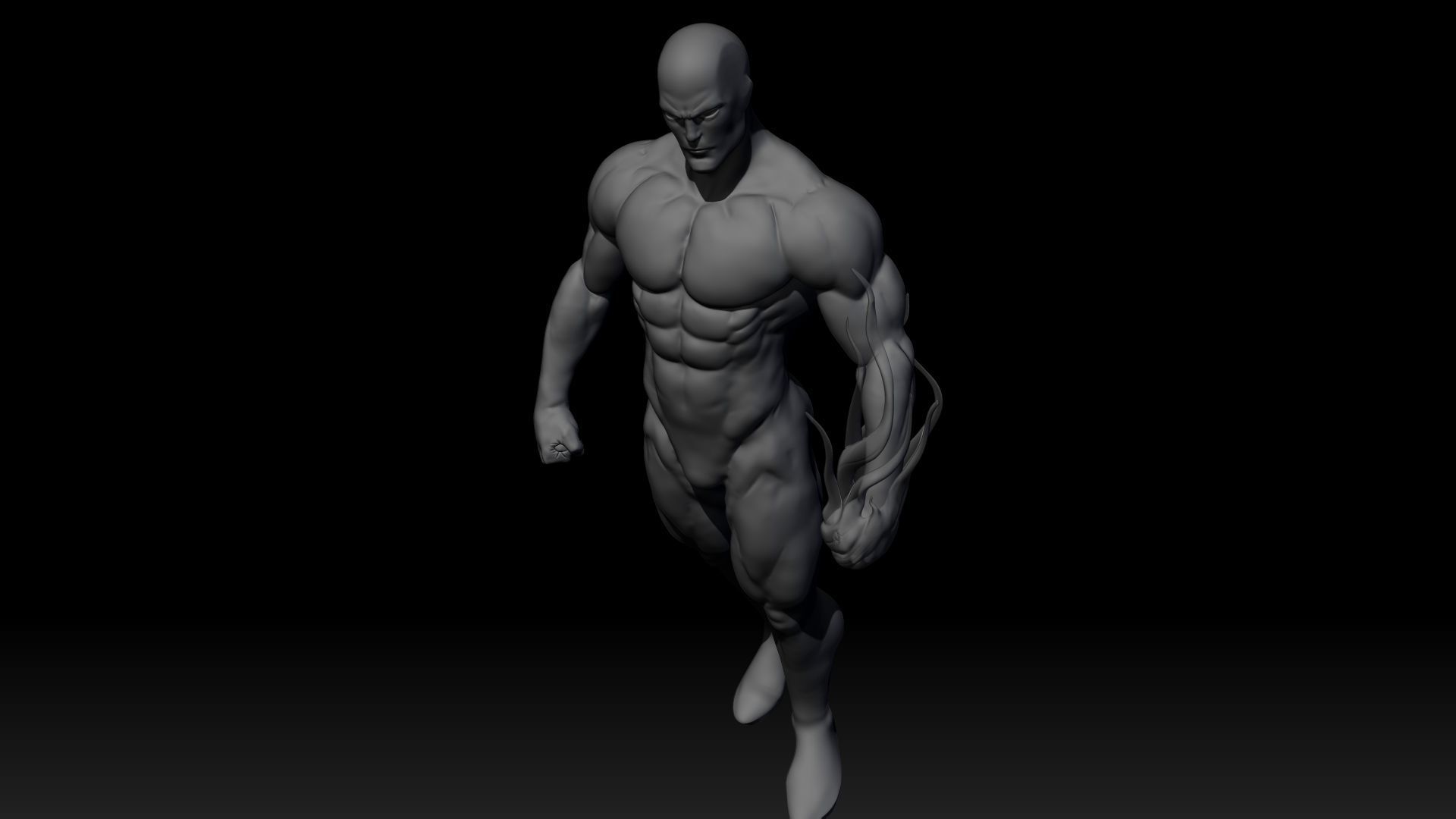 Silver surfer 3D print model_26