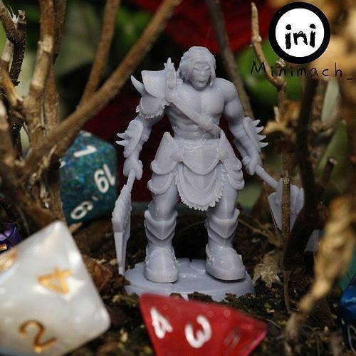 Half-Orc Berserker 3D print model