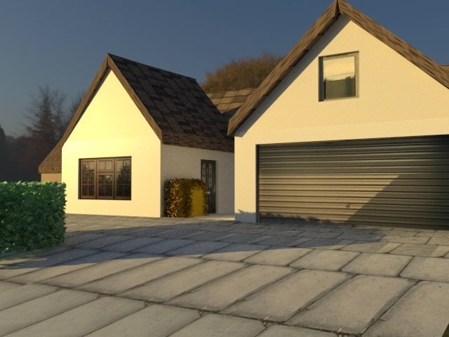 FARM HOUSE WITH POOL  3D model_5