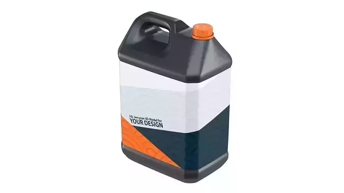 10L Plastic Jerrycan 3D model