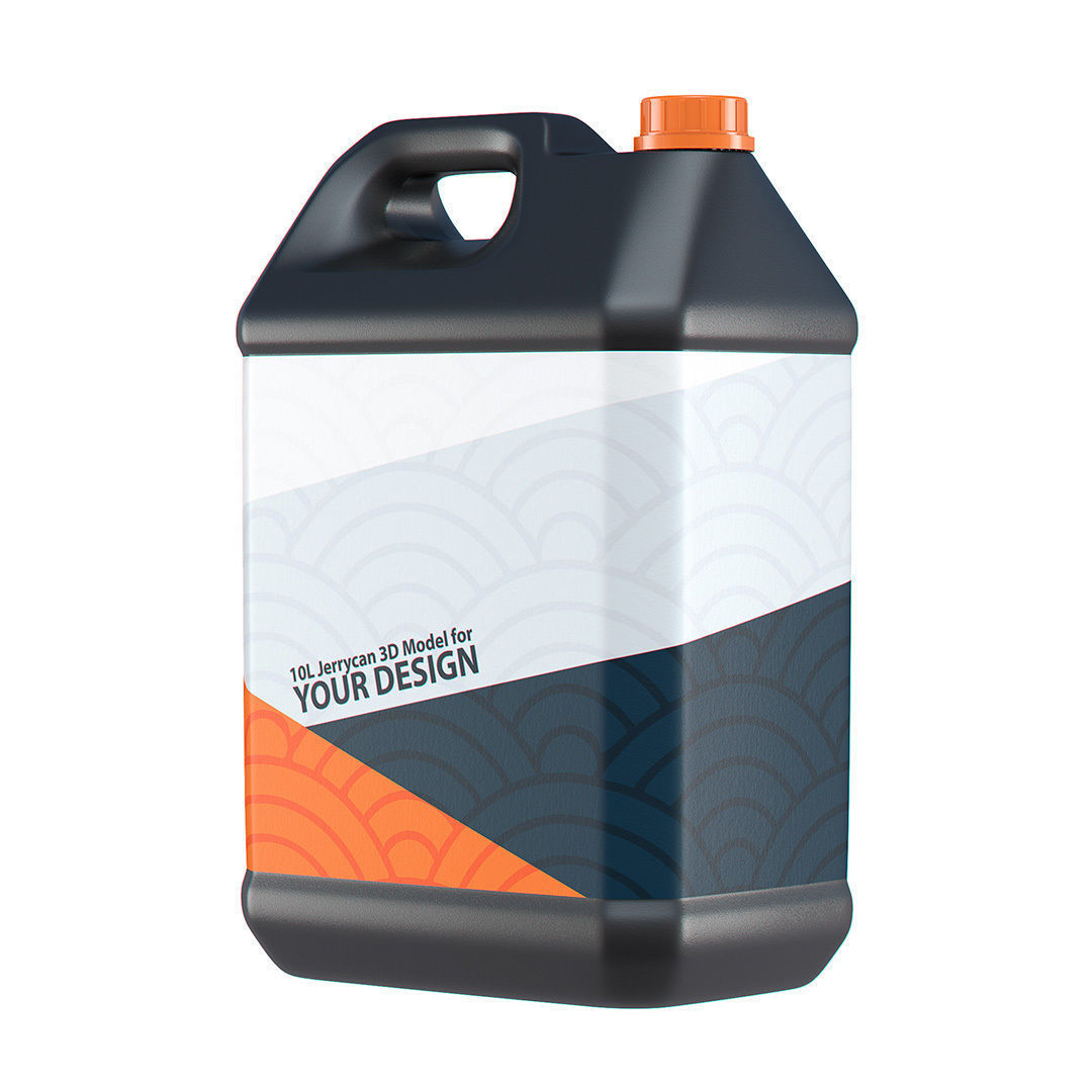 10L Plastic Jerrycan 3D model_2