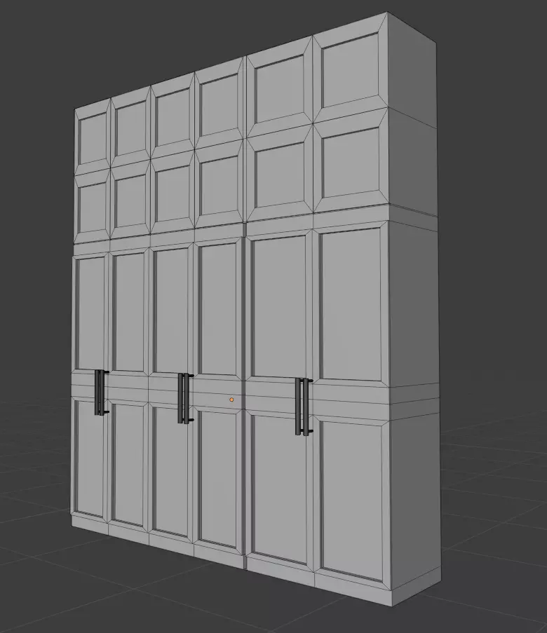 Classic Modern Closet Free 3D model_0