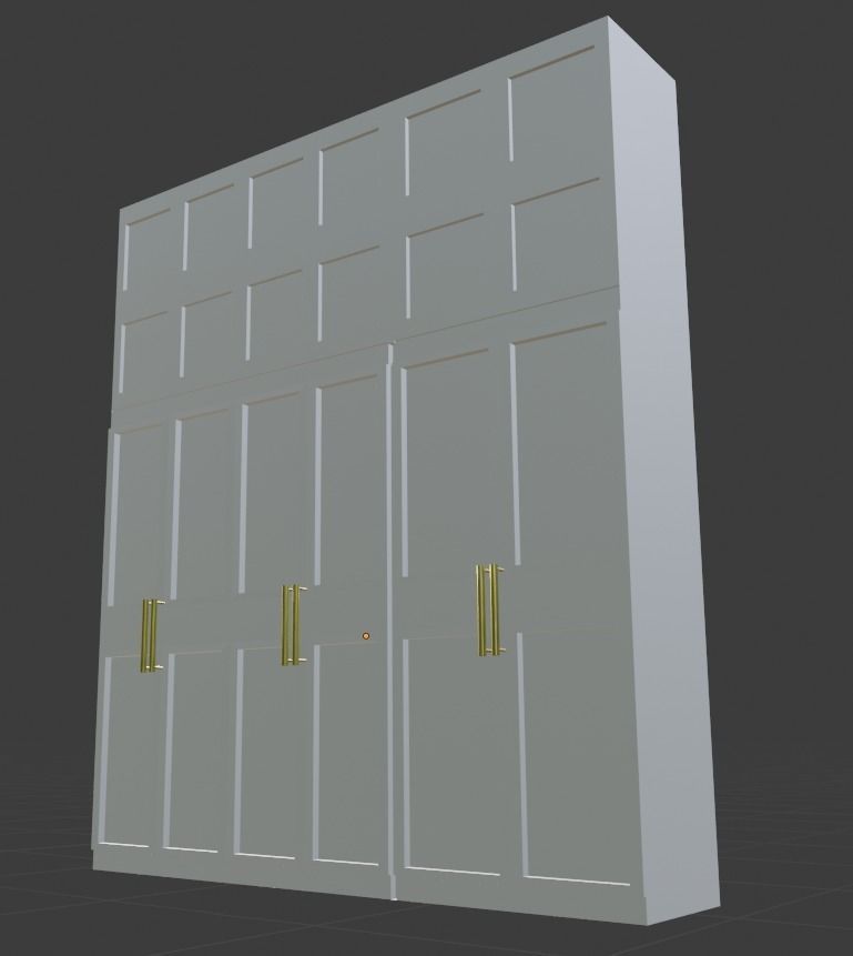 Classic Modern Closet Free 3D model_1