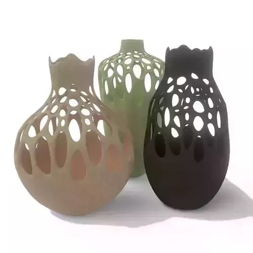fenestrated vases