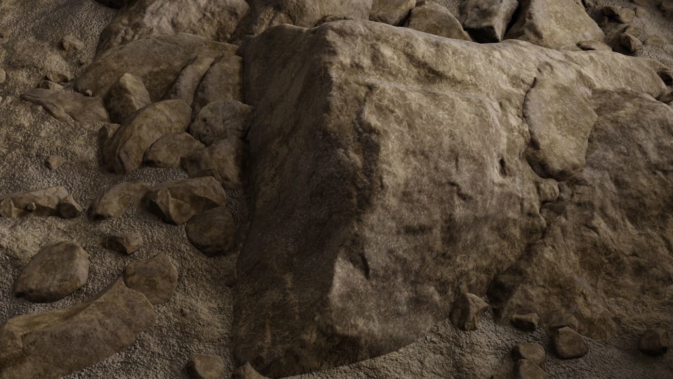 Rock Section 3D Model 3D model_6