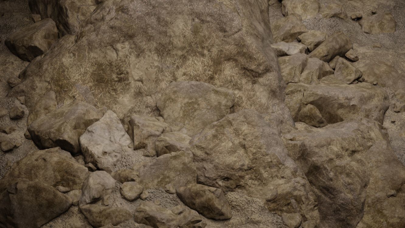 Rock Section 3D Model 3D model_3