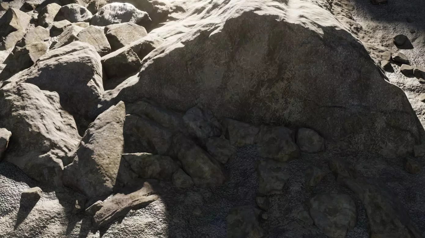 Rock Section 3D Model 3D model_0