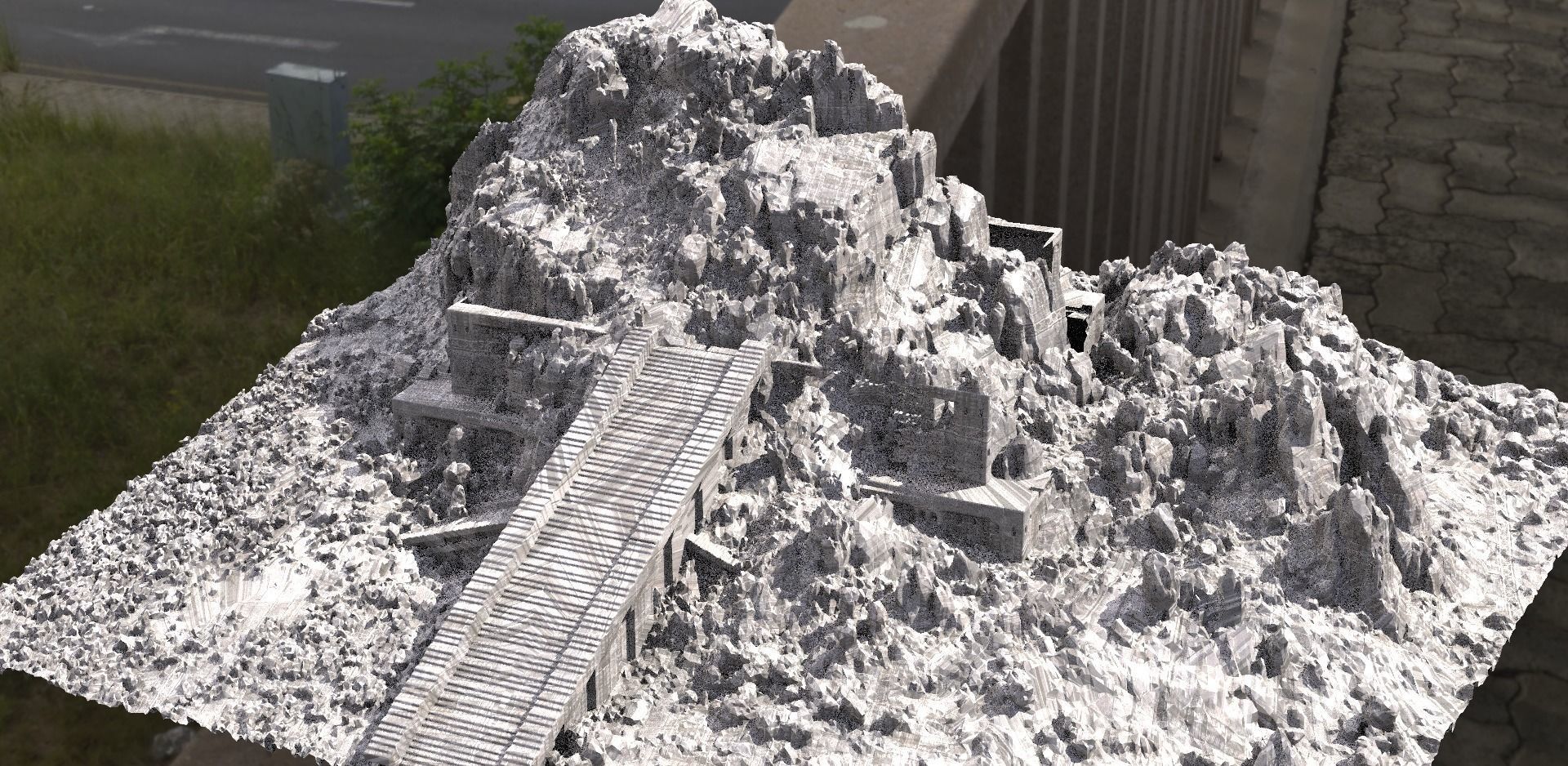 Ziggurat ancient structure 7 3D model_1