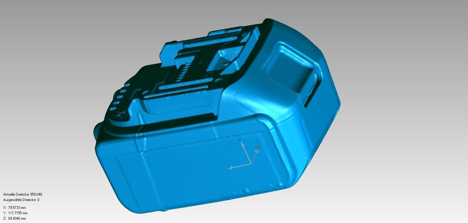 Makita battery 18v 5A 3d scan 3D model_2