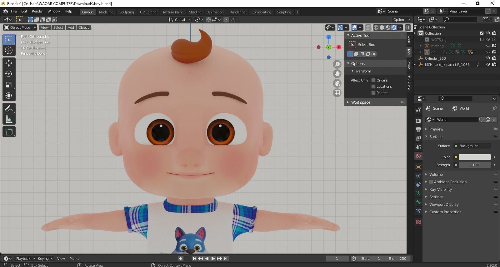 Ultimate 3D Cocomelon Boy JJ  3D MODEL  Fully Rigged  Ready Low-poly 3D model_5