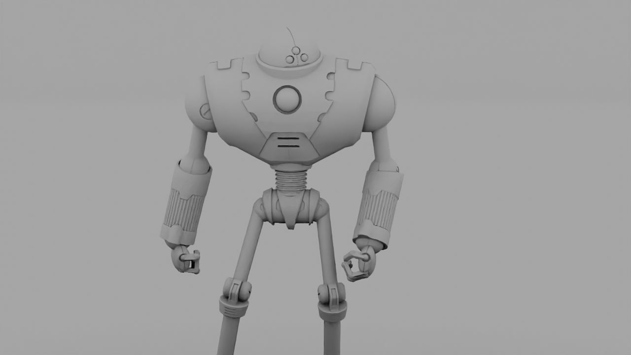 Android rigged- -animated character 3D model_12