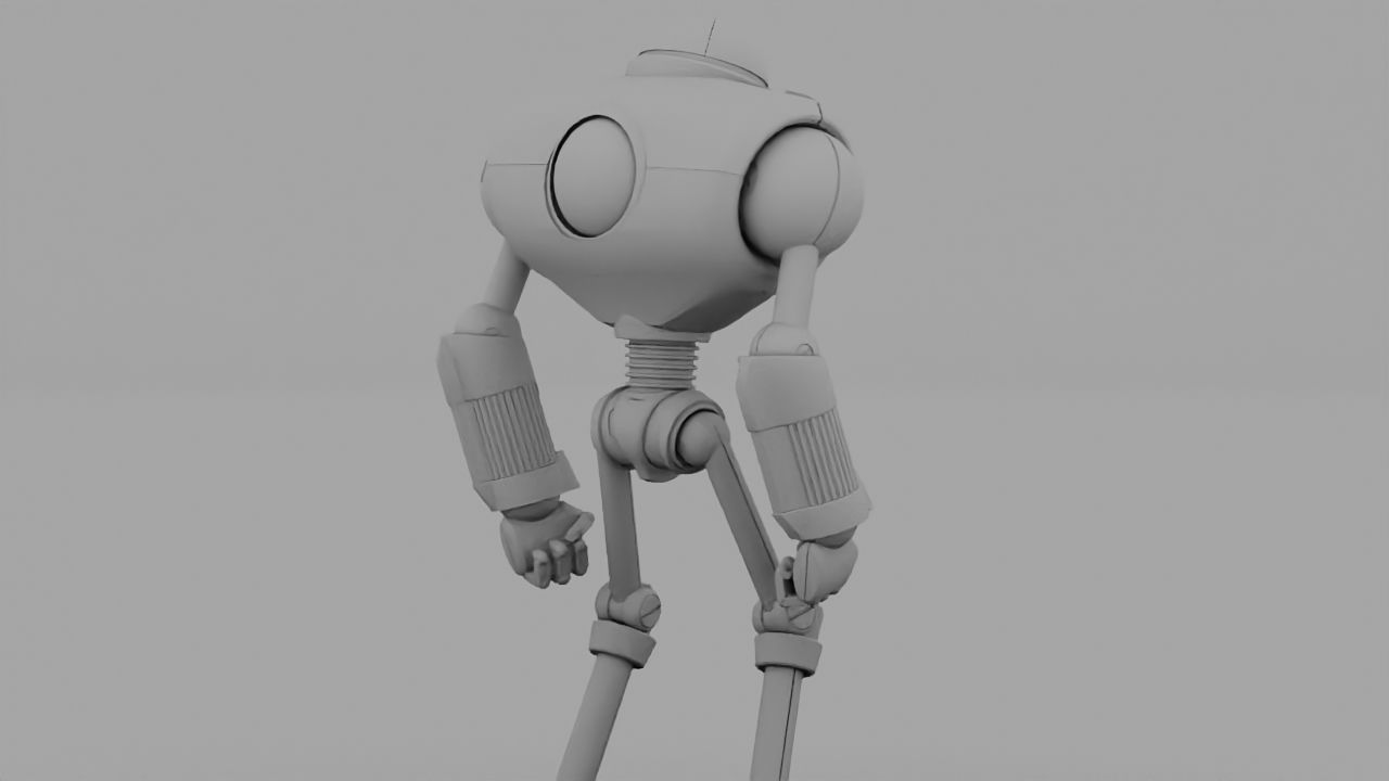 Android rigged- -animated character 3D model_14